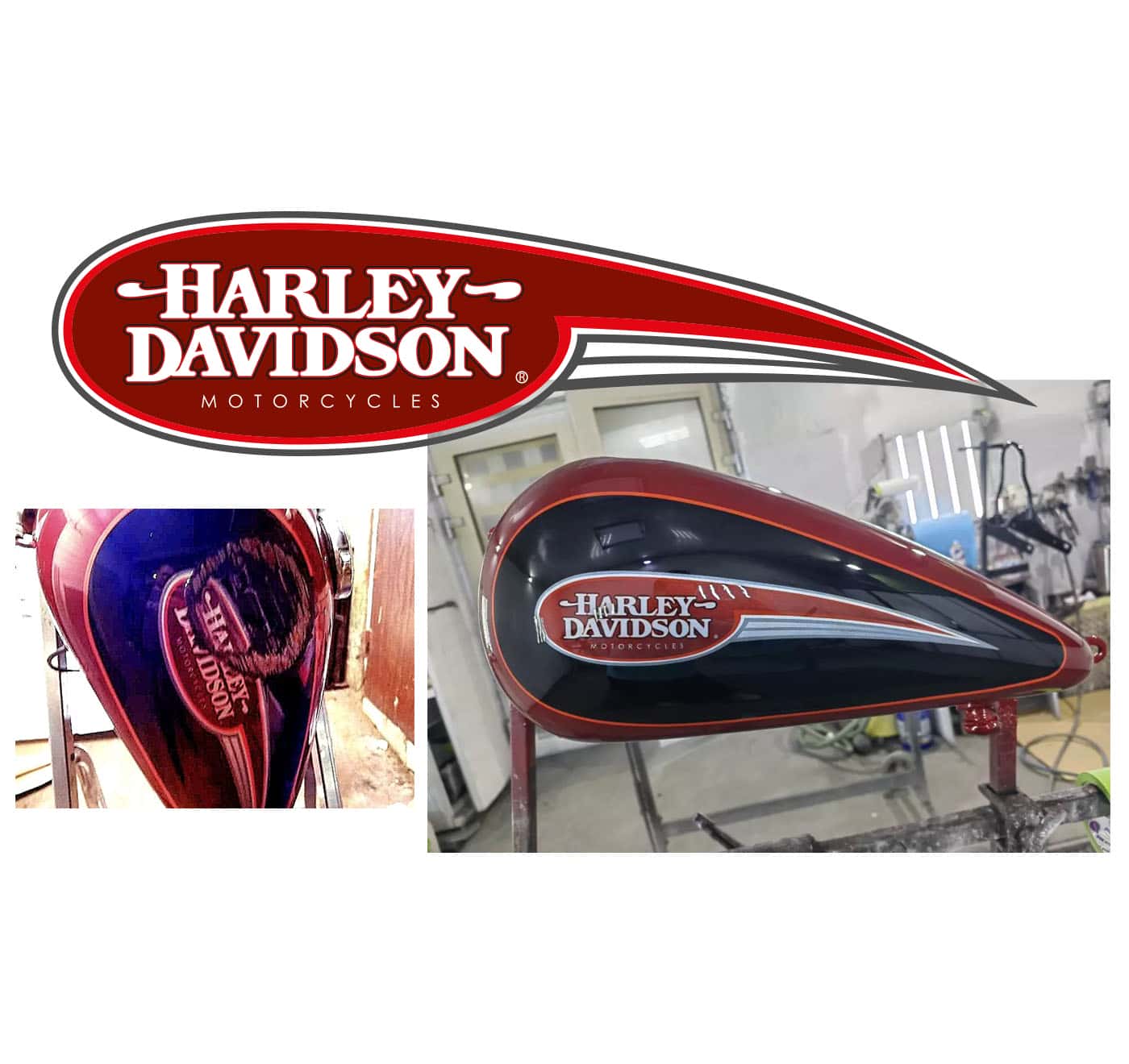 Реставрация ретро логотипа Harley Davidson